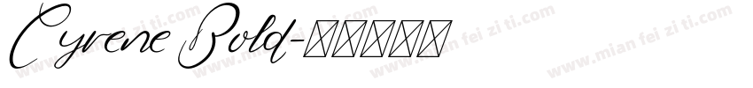 Cyrene Bold字体转换